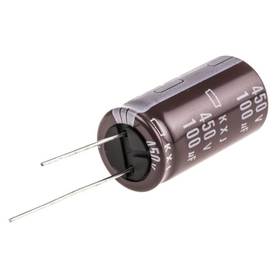 CHEMI-CON 100μF Aluminium Electrolytic Capacitor 450V dc, Radial, Through Hole - EKXJ451ELL101MMP1S