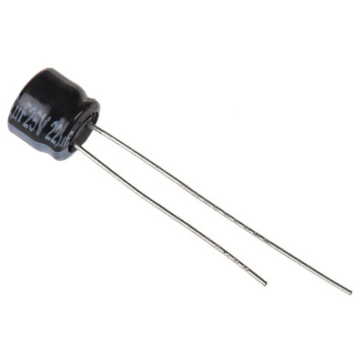 Panasonic 22μF Aluminium Electrolytic Capacitor 25V dc, Radial, Through Hole - ECEA1EKS220