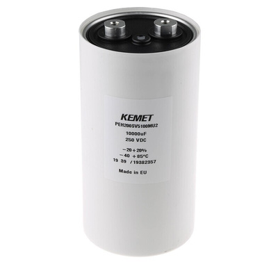 KEMET 10000μF Aluminium Electrolytic Capacitor 250V dc, Screw Terminal - PEH200SV5100MU2