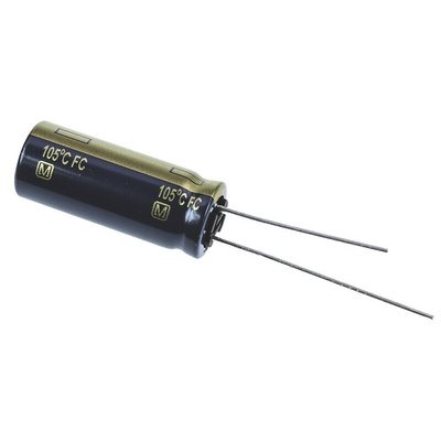 Panasonic 1800μF Aluminium Electrolytic Capacitor 6.3V dc, Radial, Through Hole - EEUFC0J182