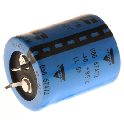Vishay 4700μF Aluminium Electrolytic Capacitor 40V dc, Snap-In - MAL205657472E3