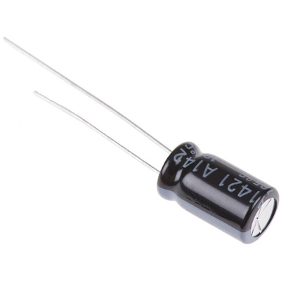 Rubycon 10μF Aluminium Electrolytic Capacitor 100V dc, Radial, Through Hole - 100YXF10M6.3X11