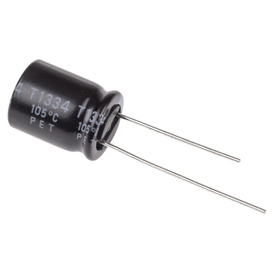 Rubycon 470μF Aluminium Electrolytic Capacitor 16V dc, Radial, Through Hole - 16YXF470M10X12.5