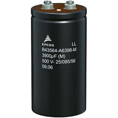 EPCOS 22000μF Aluminium Electrolytic Capacitor 63V dc, Screw Terminal - B41456B8229M000