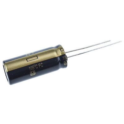 Panasonic 820μF Aluminium Electrolytic Capacitor 25V dc, Radial, Through Hole - EEUFC1E821