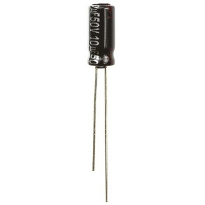 Panasonic 10μF Aluminium Electrolytic Capacitor 50V dc, Radial, Through Hole - ECA1HHG100