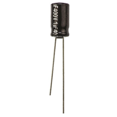 Panasonic 1μF Aluminium Electrolytic Capacitor 400V dc, Radial, Through Hole - ECA2GHG010