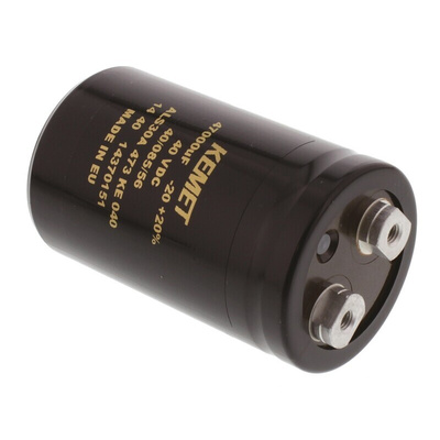 KEMET 47000μF Aluminium Electrolytic Capacitor 40V dc, Screw Terminal - ALS30A473KE040