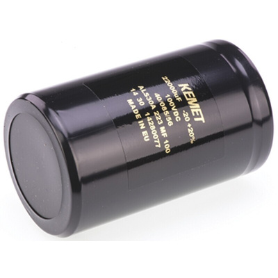 KEMET 22000μF Aluminium Electrolytic Capacitor 100V dc, Screw Terminal - ALS30A223MF100