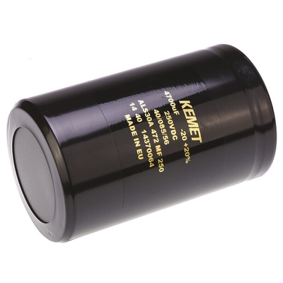 KEMET 4700μF Aluminium Electrolytic Capacitor 250V dc, Screw Terminal - ALS30A472MF250