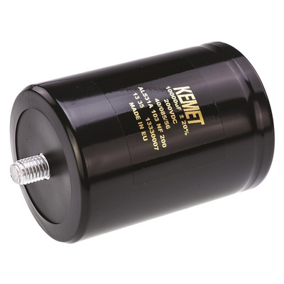 KEMET 10000μF Aluminium Electrolytic Capacitor 200V dc, Screw Terminal - ALS31A103NF200