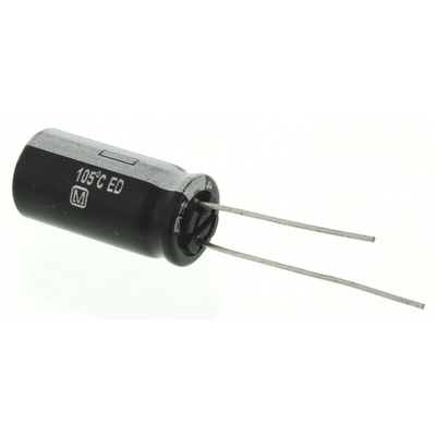 Panasonic 10μF Aluminium Electrolytic Capacitor 400V dc, Radial, Through Hole - EEUED2G100