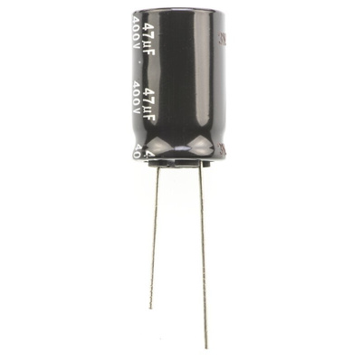 Panasonic 47μF Aluminium Electrolytic Capacitor 400V dc, Radial, Through Hole - EEUED2G470