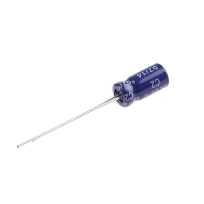 Yageo 4.7μF Electrolytic Capacitor 63V dc, Through Hole - SK063M4R70B2F-0511