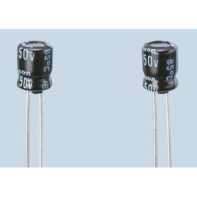 Nichicon 10μF Electrolytic Capacitor 6.3V dc, Through Hole - UMA0J100MCD2