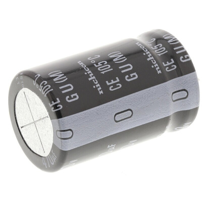Nichicon 470μF Aluminium Electrolytic Capacitor 200V dc, Snap-In - LGU2D471MELZ