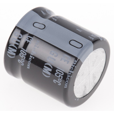 Nichicon 100μF Aluminium Electrolytic Capacitor 400V dc, Snap-In - LGU2G101MELA