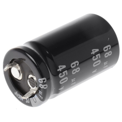 Nichicon 68μF Aluminium Electrolytic Capacitor 450V dc, Snap-In - LGU2W680MELY