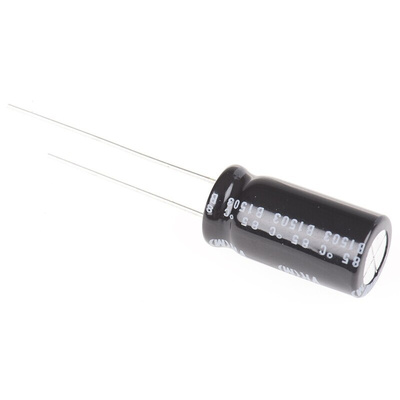 Nichicon 1000μF Aluminium Electrolytic Capacitor 25V dc, Radial, Through Hole - UVR1E102MPD