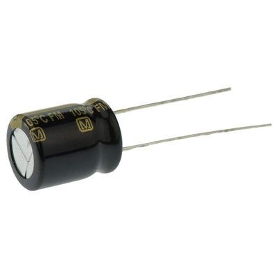 Panasonic 680μF Aluminium Electrolytic Capacitor 10V dc, Radial, Through Hole - EEUFM1A681