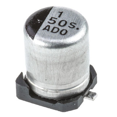 Panasonic 1μF Aluminium Electrolytic Capacitor 50V dc, Surface Mount - EEE1HA010SR