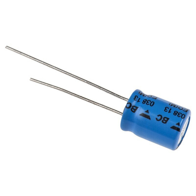 Vishay 100μF Aluminium Electrolytic Capacitor 50V dc, Radial, Through Hole - MAL203851101E3