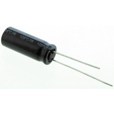 Panasonic 1500μF Aluminium Electrolytic Capacitor 6.3V dc, Radial, Through Hole - EEUFR0J152L