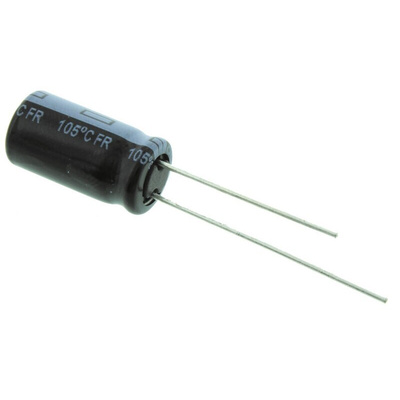 Panasonic 1000μF Aluminium Electrolytic Capacitor 10V dc, Radial, Through Hole - EEUFR1A102L