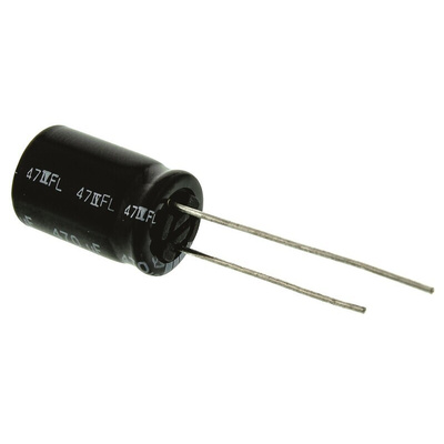 Panasonic 470μF Aluminium Electrolytic Capacitor 35V dc, Radial, Through Hole - EEUFR1V471