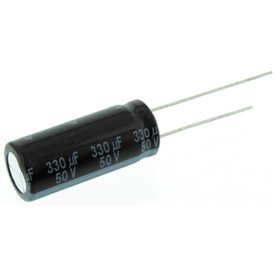 Panasonic 330μF Aluminium Electrolytic Capacitor 50V dc, Radial, Through Hole - EEUFR1H331L