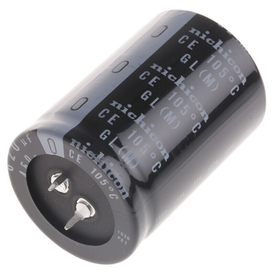 Nichicon 820μF Aluminium Electrolytic Capacitor 450V dc, Snap-In - LGL2W821MELC50