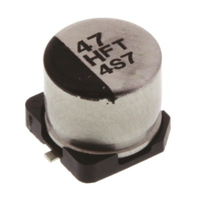 Panasonic 47μF Aluminium Electrolytic Capacitor 50V dc, Surface Mount - EEEFT1H470AP