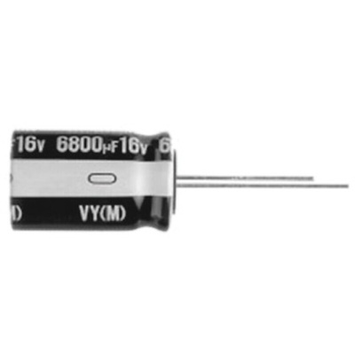 Nichicon 1000μF Aluminium Electrolytic Capacitor 6.3V dc, Radial, Through Hole - UVY0J102MPD