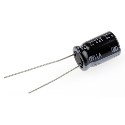 Nichicon 1000μF Aluminium Electrolytic Capacitor 25V dc, Radial, Through Hole - UVY1E102MPD