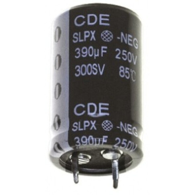 Cornell-Dubilier 6800μF Electrolytic Capacitor 35V dc, Through Hole - SLPX682M035C3P3