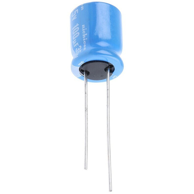 Nichicon 100μF Aluminium Electrolytic Capacitor 35V dc, Radial, Through Hole - UBT1V101MPD8