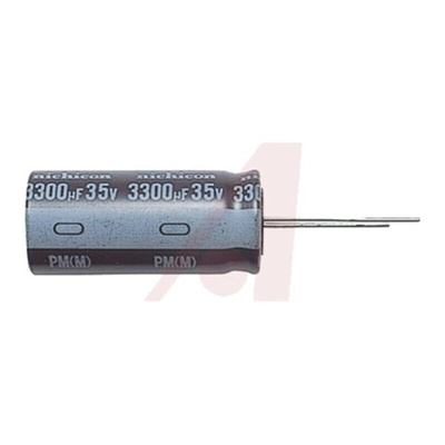 Nichicon 100μF Electrolytic Capacitor 50V dc, Through Hole - UPM1H101MPD6