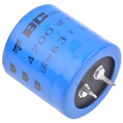 Vishay 4700μF Aluminium Electrolytic Capacitor 63V dc, Snap-In - MAL209018472E3