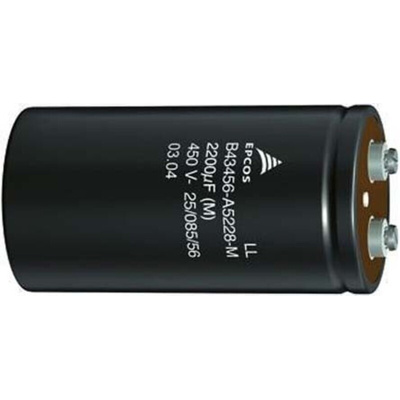 Epcos 4700μF Aluminium Electrolytic Capacitor 350V dc, Screw Terminal - B43580C4478M