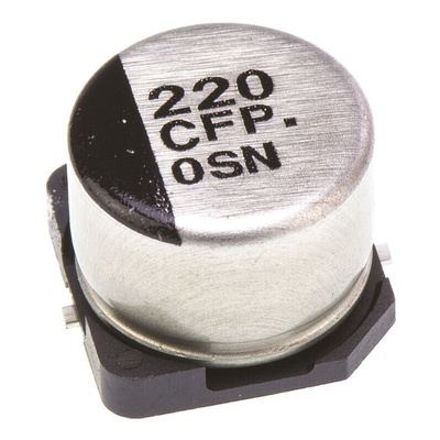 Panasonic 220μF Aluminium Electrolytic Capacitor 16V dc, Surface Mount - EEEFP1C221AP