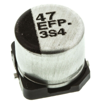 Panasonic 47μF Aluminium Electrolytic Capacitor 25V dc, Surface Mount - EEEFP1E470AP