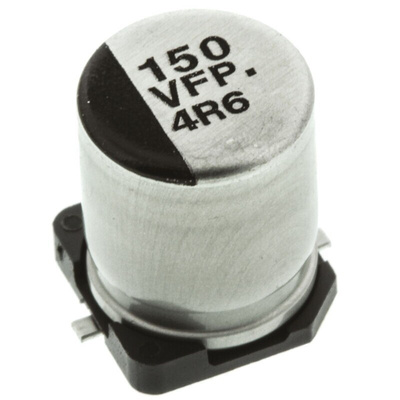 Panasonic 150μF Aluminium Electrolytic Capacitor 35V dc, Surface Mount - EEEFP1V151AP