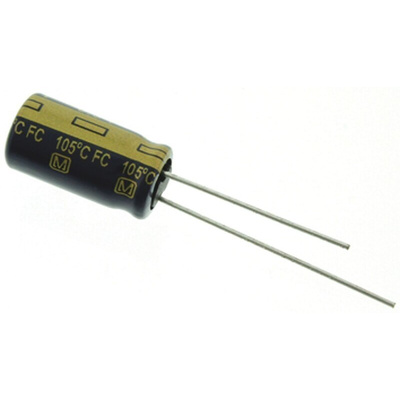 Panasonic 820μF Aluminium Electrolytic Capacitor 6.3V dc, Radial, Through Hole - EEUFC0J821L