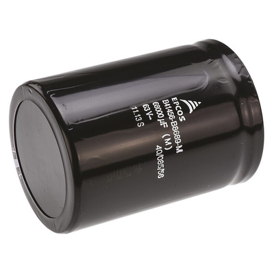 EPCOS 68000μF Aluminium Electrolytic Capacitor 63V dc, Screw Terminal - B41456B8689M000