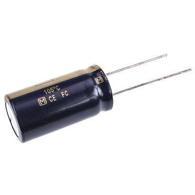 Panasonic 4700μF Aluminium Electrolytic Capacitor 16V dc, Radial, Through Hole - EEUFC1C472
