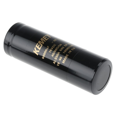 KEMET 68000μF Aluminium Electrolytic Capacitor 16V dc, Screw Terminal - ALS30A683DF016