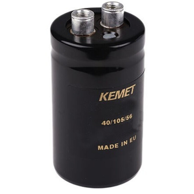 KEMET 22000μF Aluminium Electrolytic Capacitor 25V dc, Screw Terminal - ALS40A223DB025