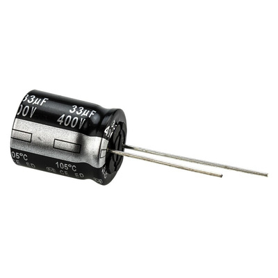 Panasonic 33μF Aluminium Electrolytic Capacitor 400V dc, Radial, Through Hole - EEUED2G330S