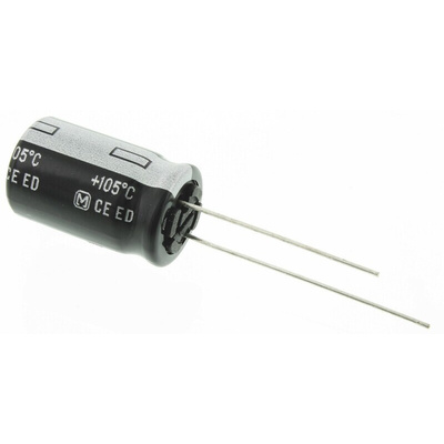 Panasonic 15μF Aluminium Electrolytic Capacitor 400V dc, Radial, Through Hole - EEUED2G150