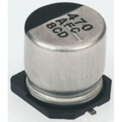 Panasonic 2.2μF Electrolytic Capacitor 35V dc, Surface Mount - EEEFC1V2R2R